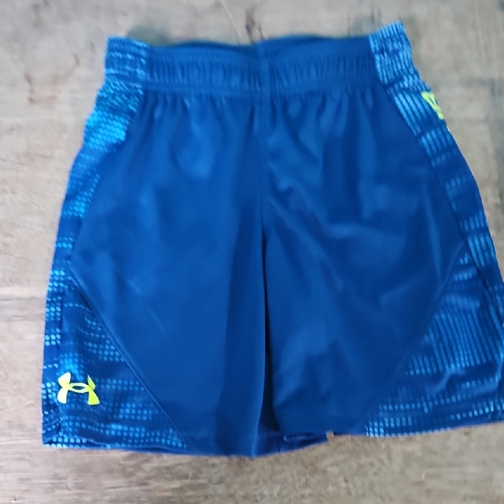 Under Armour Kids Blue and Yellow Shorts